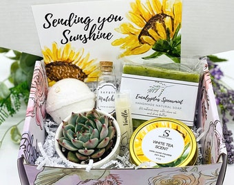 Thinking of You - Succulent Gift Box - Missing You - Friendship Gift Box - Care Package - Thinking of You Gift - FREE SHIPPING