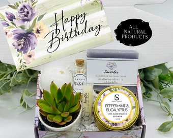 Happy Birthday Gift Ideas - Thinking of You - Succulent Gift Box - Missing You - Friendship Gift Box - Care Package - Thinking of You Gift