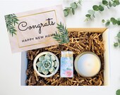 House Warming Gifts, New Home Gift, New Home Card, Happy New Home, Home Sweet Home, Succulent Gift Box, Care Package FREE SHIPPING