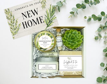 House Warming Gifts - New Home Gift - New Home Card - Happy New Home - Home Sweet Home - Soy Candle - Bath Bomb - Housewarming Gift