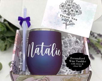 Wine Tumbler | Thank You Gift Box | Appreciation Gift | Thank You Gift Ideas | Thank You for Friend Gift | Friend Appreciation Gift