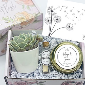 Condolence Gift Box Succulent Gift box Care Package Death of Mom, Parent, Condolences, Mourning, Grieving, Passing, Sympathy Gift image 1