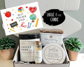 Teacher Appreciation Gift Box | Soy Candle, Lotion & Soap Set