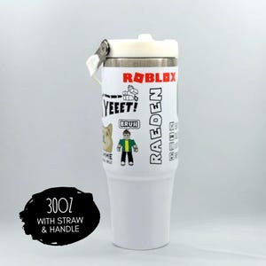 Roblox Tumbler - Gaming Tumbler - Roblox Personalized Tumbler - Roblox Fan - Roblox Water Bottle - Roblox Party - 30oz Water Bottle