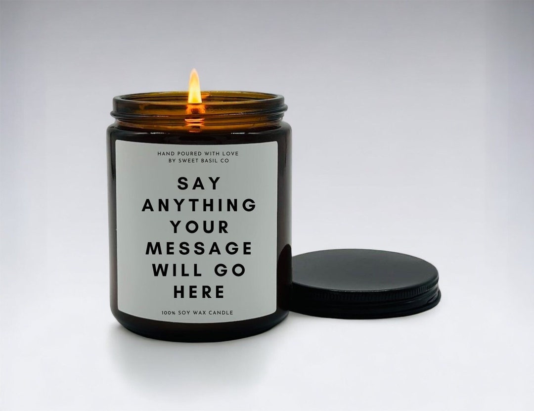 Personalized Candle Personalized Gift Personalized Wedding Gift Custom