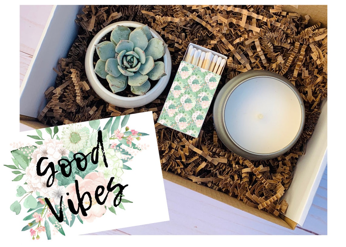 Sending Good Vibes Gift Get Well Care Package Cheer up Etsy