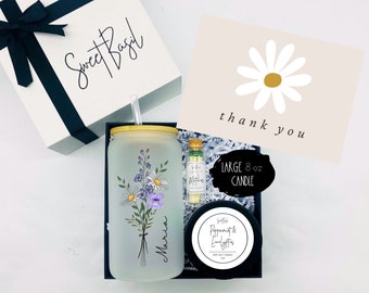 Personalized Libbey Glass Cup - Thank You Gift Box - Corporate Gifts - Thank You Gift Ideas - Realtor Gifts - Libby Cup - Appreciation Gift