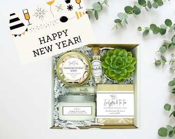 Happy New Year Gift Box - New Year Gift for Friend - New Years Self Care Box - Coworker Gift Box - 2023 New Years Gift Box - New Year Gift