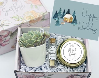 Christmas Gift Box - Christmas Gift Ideas - Thank You Gift Box - Holiday Gifts - Holiday Gift Box - Holiday Gift Ideas - Succulent Gift Box