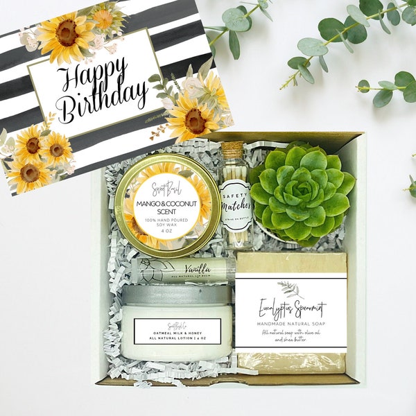 Birthday Gift Set - Spa Gift Set- Gift for Her - Gift for Her - Friendship Gift - Spa Gift Box - Best Friend Gift - Spa Gift Box - Spa Gift