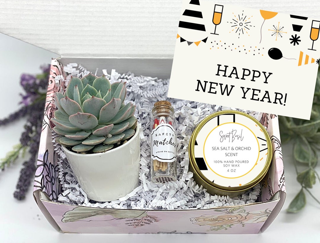 Happy New Year Gift Box New Year Gift for Friend New Years Self Care