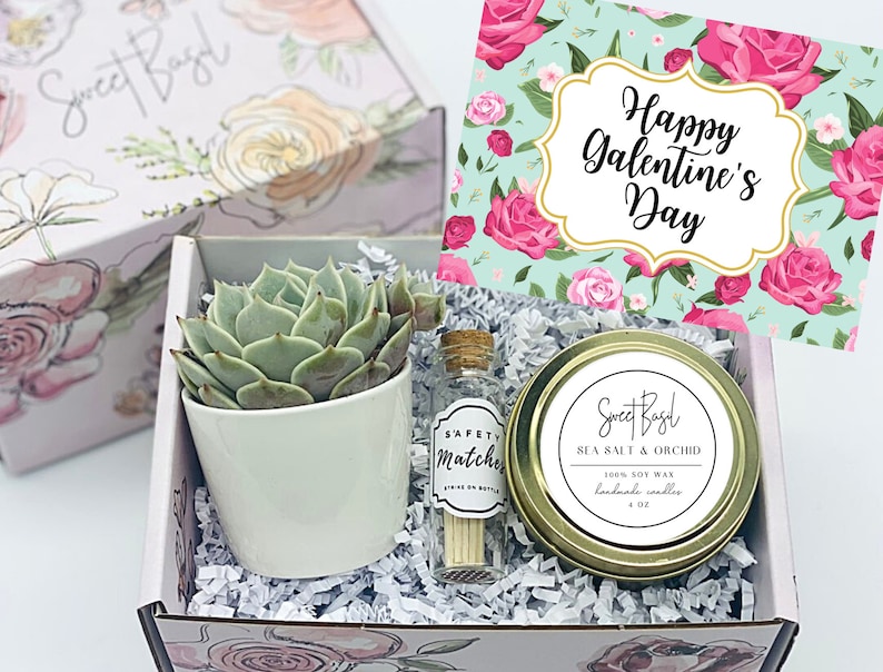 Happy Galentines Day Galentines Day Gifts Galentines Succulent Gift Galentines Day Best Friend Valentine Galentines Gift image 1