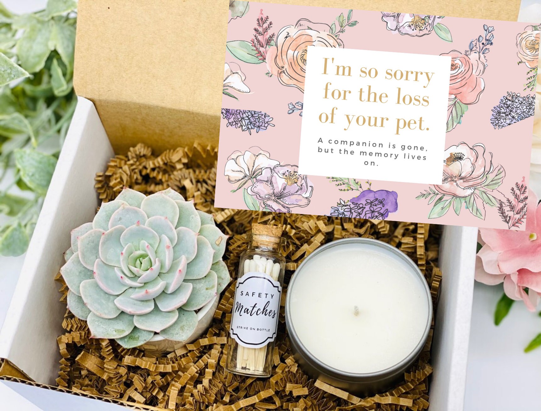 Sympathy Gift Box Pet Sympathy Box Pet Loss Gift Grief & Etsy