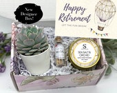 Happy Retirement Gift Box - Retirement Gift Box - Succulent Gift Box, Tumbler Gift Box, Gift for Her, Care Package, FREE SHIPPING