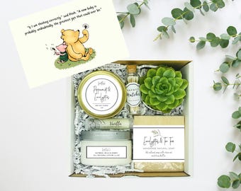 New Baby Gift Box – Succulent, Soy Candle & Natural Soap