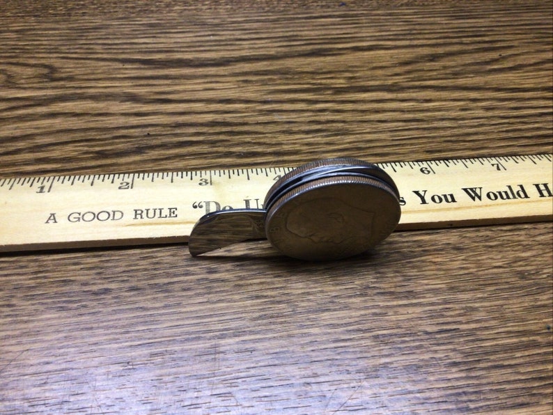 2 Coins Eisenhower IKE 1972 Coin Knife File Scissors Cigar Cutter Multi