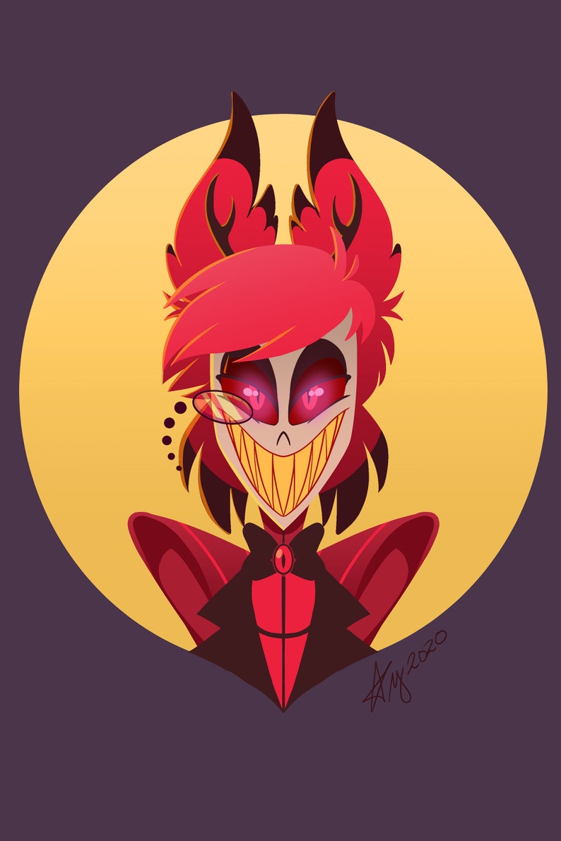 Alastor Hazbin Hotel Art Print, 11x17 Portrait - Etsy