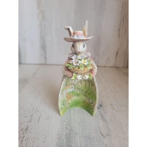 Unique Easter bunny sencic flower woman home decor