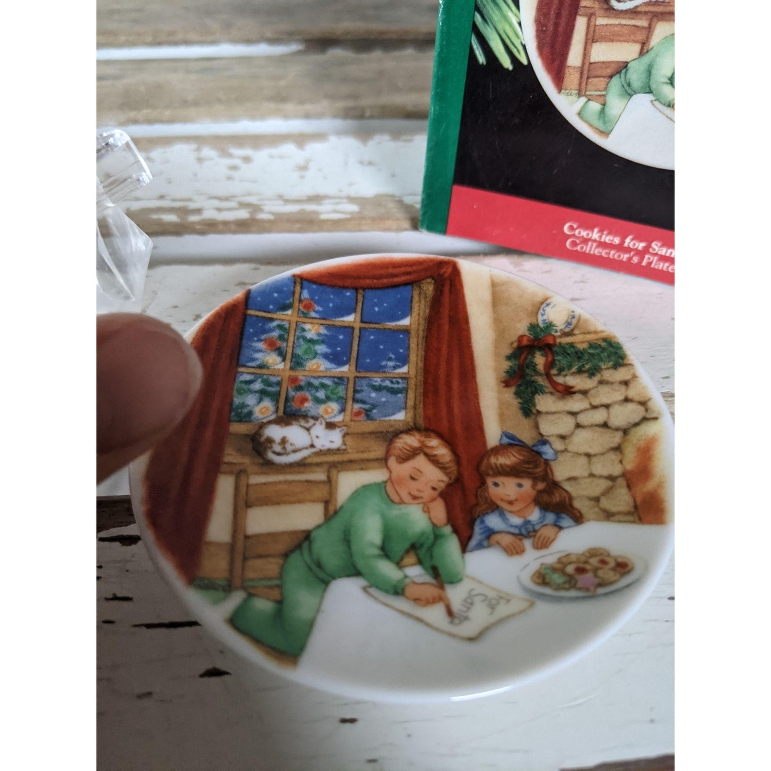 Hallmark cookies for Santa Collector's plate ornament 1994 Etsy