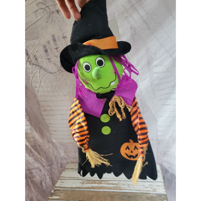 Amscan hanging folk art witch Halloween fall home decor image 1