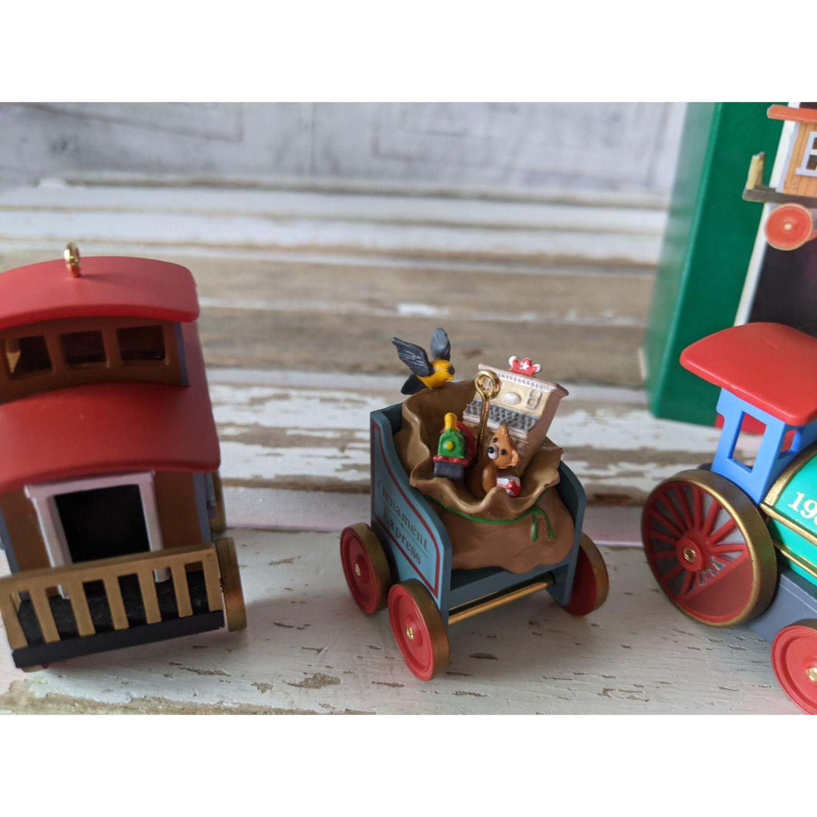 Hallmark Ornament Express Train Set of 3 1989 Ornament Xmas Etsy