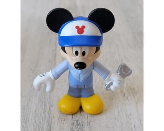 Mickey Mouse wrench mechanic jointed toy figure