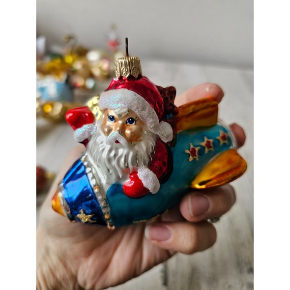 サンタクロース ロケット型オーナメント① サンタクロース ロケット型オーナメント①