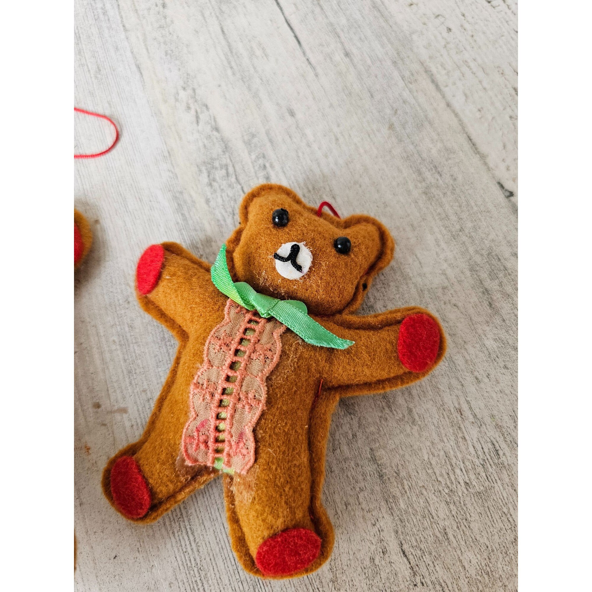 ヴィンテージ フェルト クマ オーナメント クリスマスツリー 動物