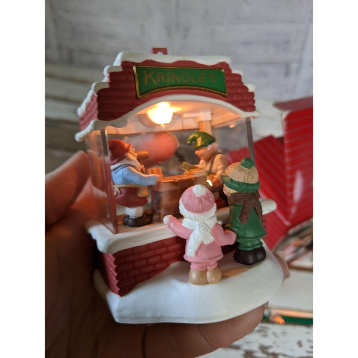 Hallmark kringle's toy shop elf 1987 light and motion Xmas Etsy