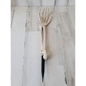 Skeleton arm day Halloween lawn prop decor scary