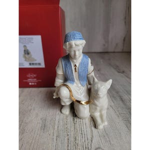 Lenox NEW Shepherd boy sheepdog first Blessing nativity Xmas figure