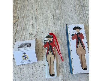 White House Fife musician porcelain ornament RARE Xmas drum corps army presidential Americana historical association