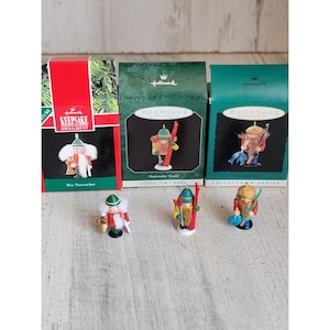Hallmark miniature Nutcracker ornament Xmas unique variety set