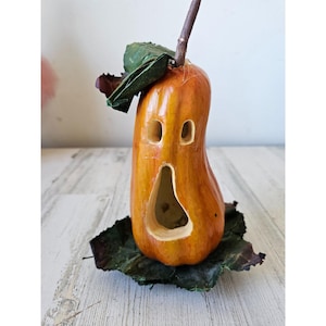 Unique gourd pumpkin fall Halloween decor statue figurine very lightweight