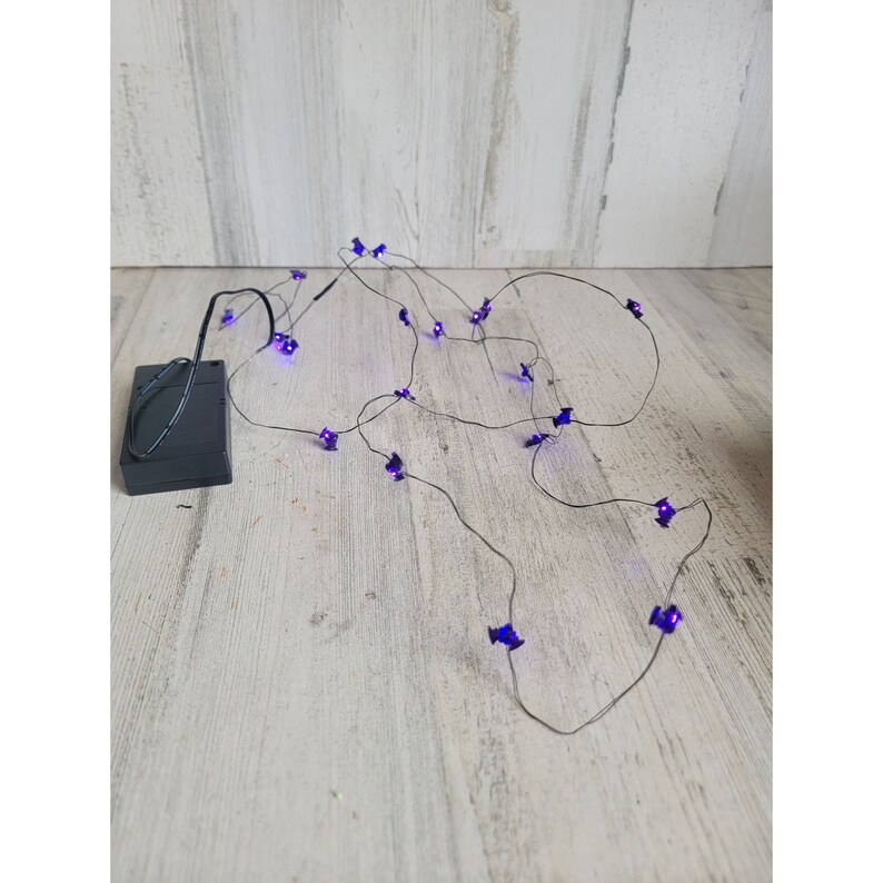 Bat Purple String Light up Village Accessory Xmas Halloween - Etsy