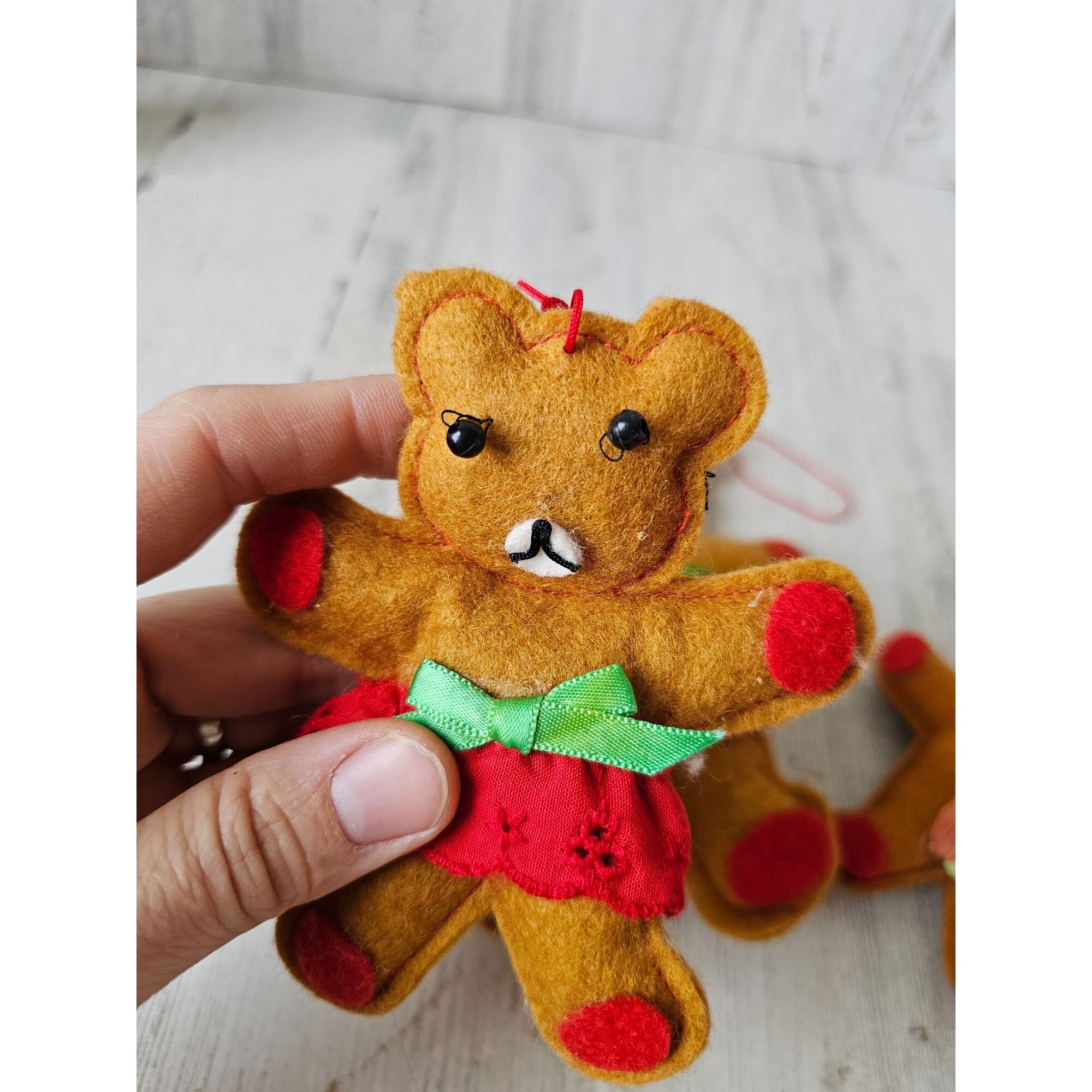 ヴィンテージ フェルト クマ オーナメント クリスマスツリー 動物