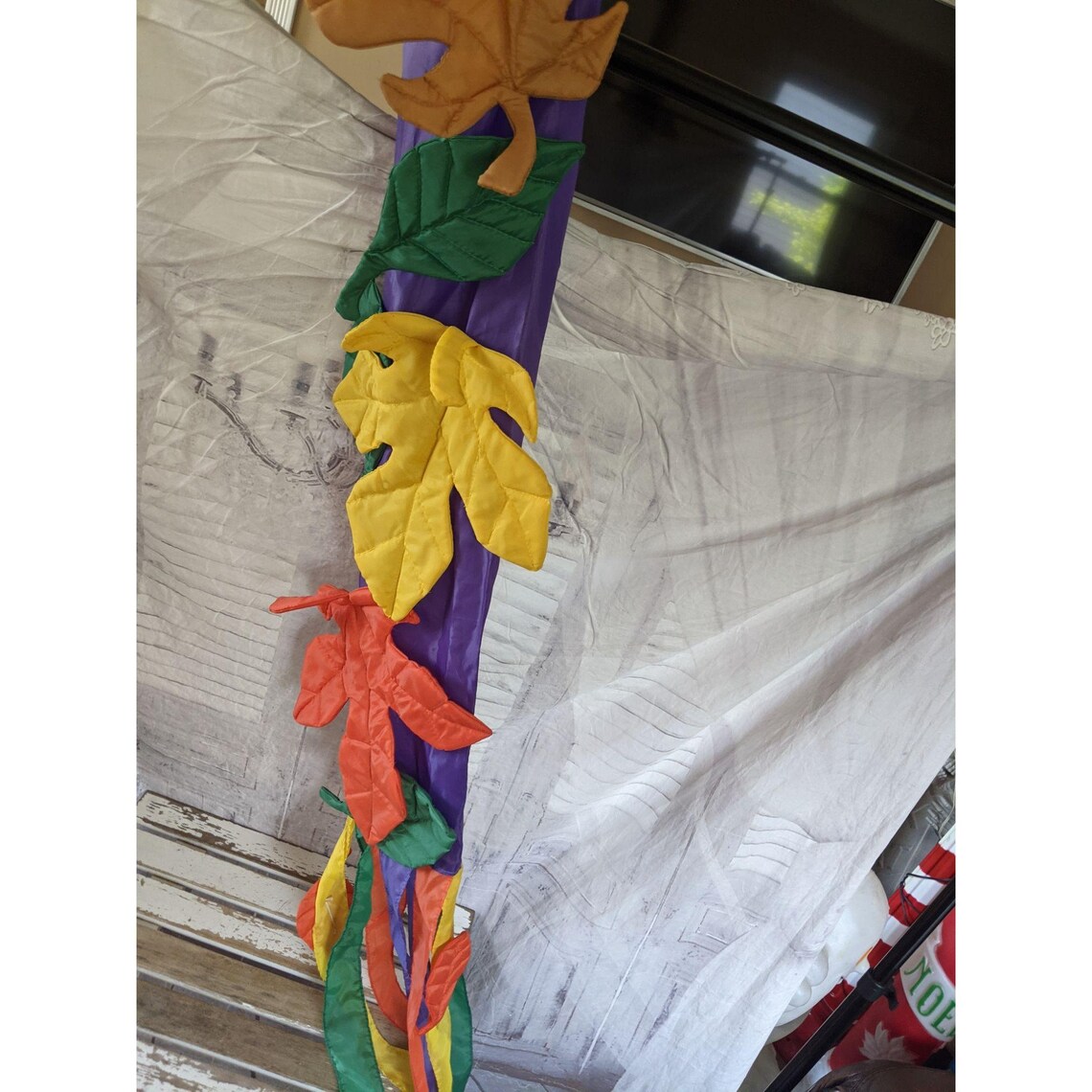 Fall windsock nylon vinyl fall Thanksgiving decor Etsy