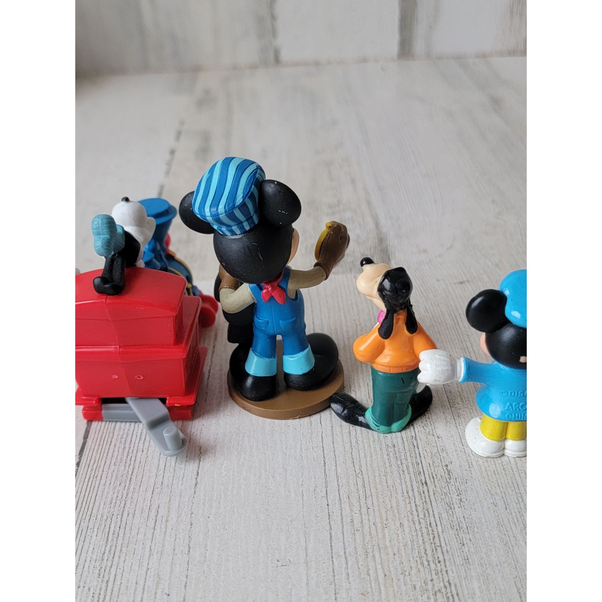 Mickey Mouse Train Conductor Goofy Set Play Disney Toy Figure - Etsy