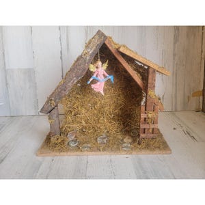 Escena de refugio de la Natividad TAL CUAL, decoración del hogar, accesorio religioso navideño