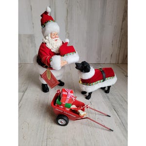 Kleding mogelijk dromen kerstman hond Days of Christmas afdeling 56 6000733 Cartset traktatie