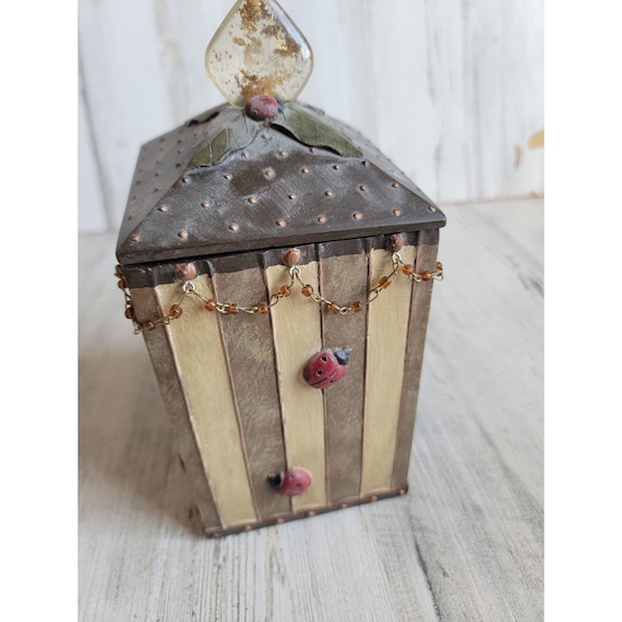 Lady bug unique trinket box bug spring home decor… - image 4