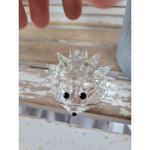 スワロフスキーの大きなハリネズミのクリスタルの置物 - Etsy 日本