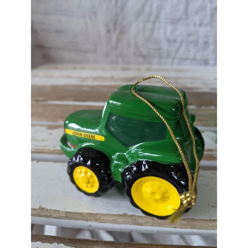 Enesco John Deere Kids Tractor Ornament Farm Xmas Holiday Tree Etsy