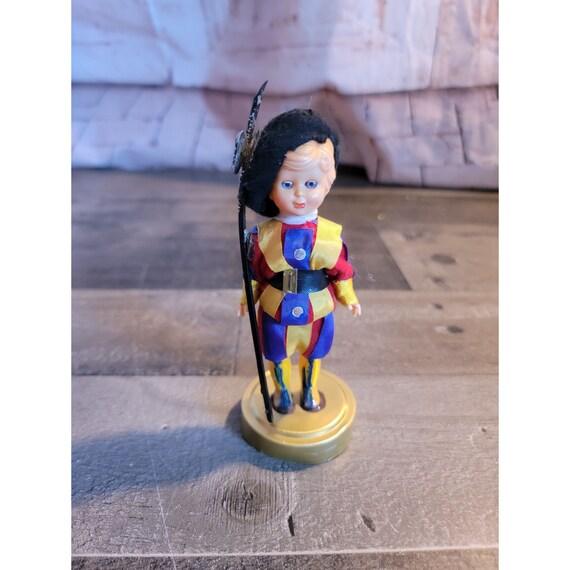 ヴィンテージ リカルド ディ ローマ イタリア スイス衛兵 黄色 紫色