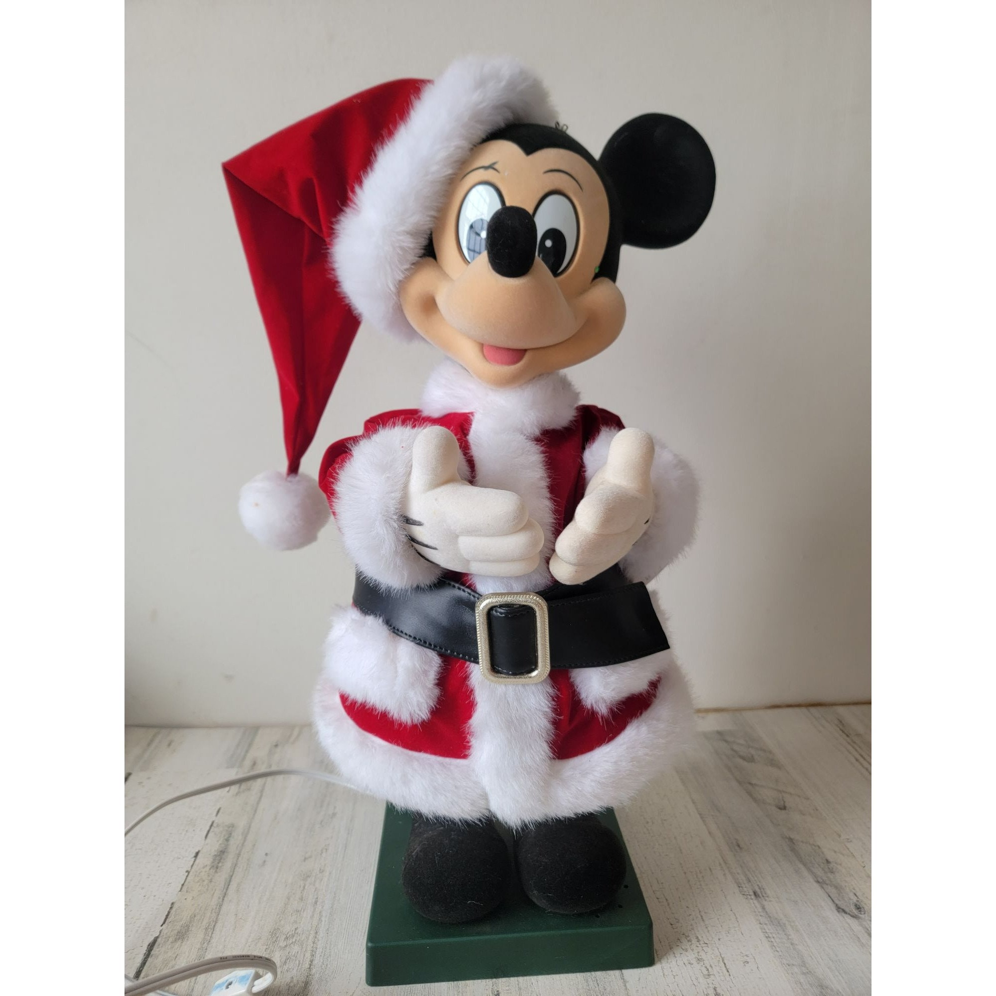 Telco Mickey Mouse Animated Music Motionette Santa Claus Xmas
