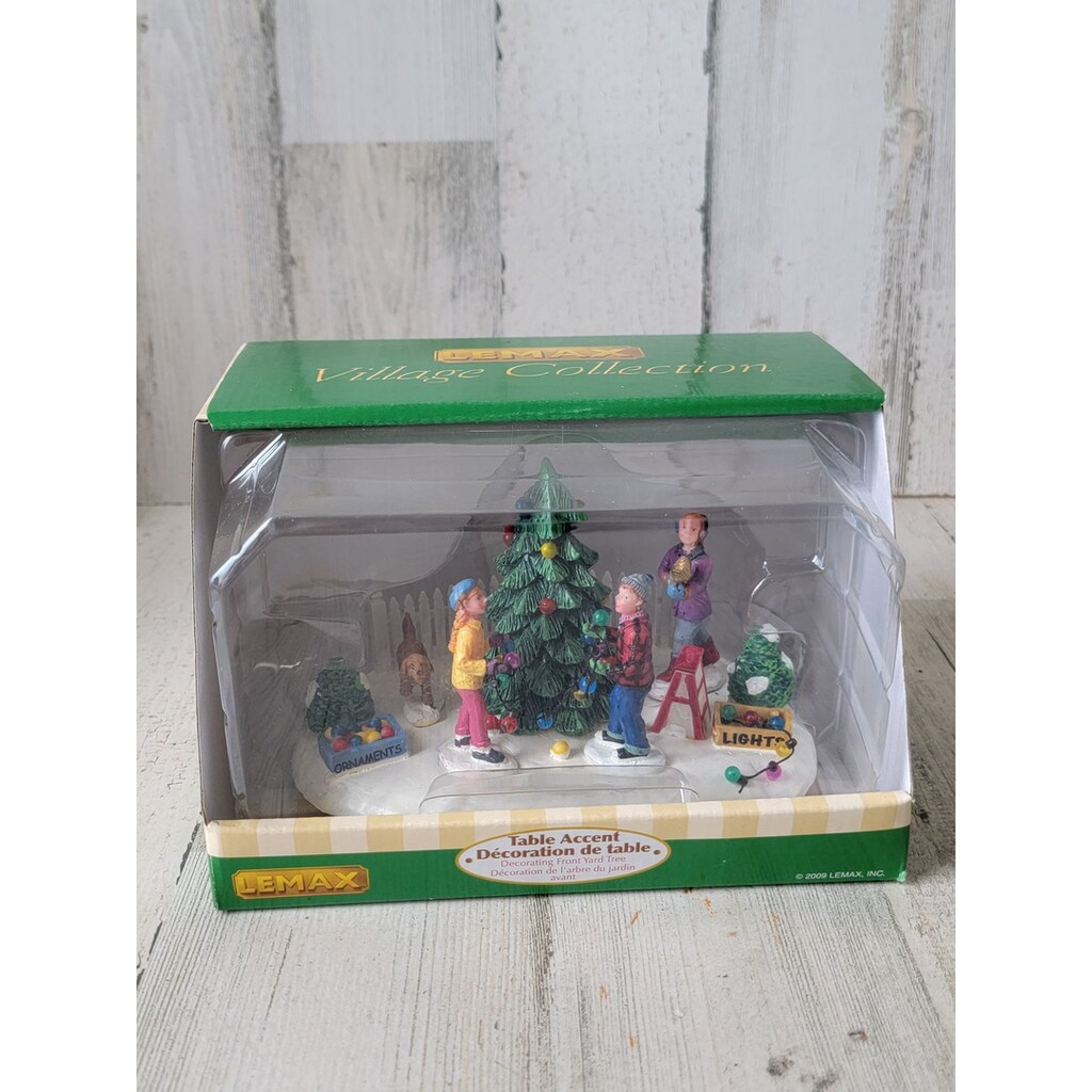 Lemax 34102 Albero Di Natale Innevato - Accessorio Per Villaggio Natalizio, Decorazione, Collezione