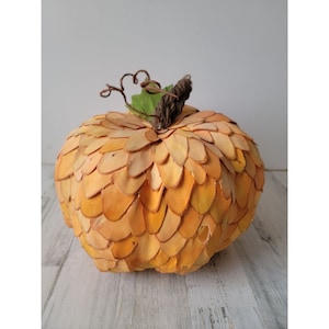 pumpkin large fall thanksgiving centerpiece Wood Halloween decor abstract