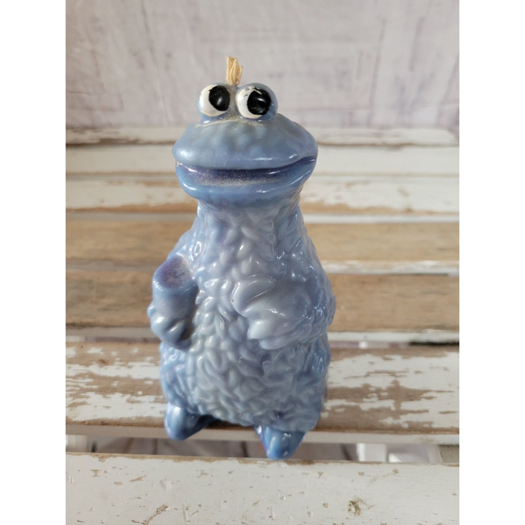 Vintage Cookie Monster Candle Display Sesame Street RARE Etsy