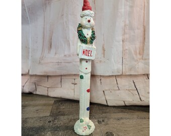 Vintage Noel PIXIE Christmas Candle Holders Letters