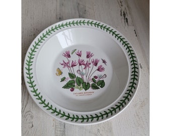 Portmeirion Botanic Gardens AS IS Ivy Leaved Cyclamen 8" soup salad bowl